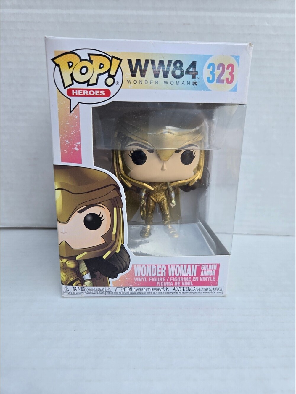 Funko Pop! Heroes WW84 Wonder Woman Golden Armor Vinyl Figure #323 Collectible